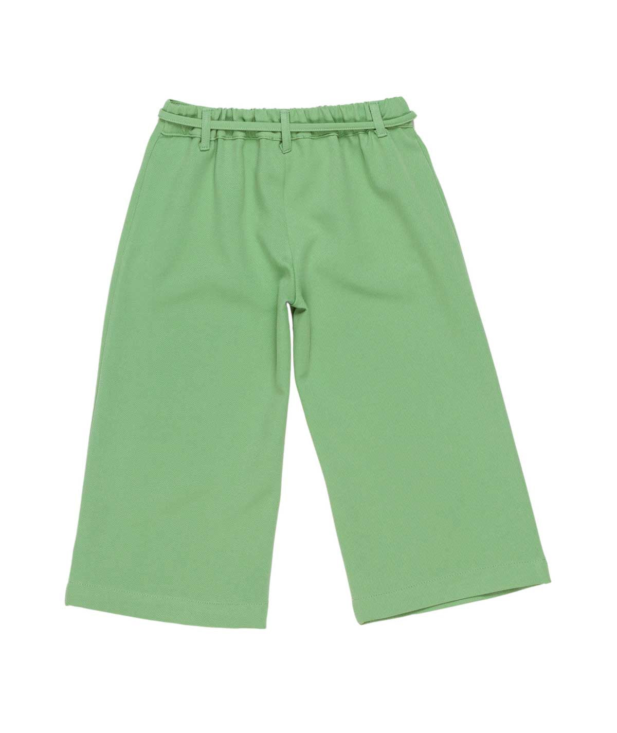 Girl Wide-Leg Pants with Belt Detail Sage / 7Y