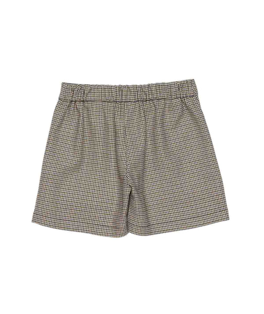 Girl Checked Skort with Bow Detail Indigo Check / 7Y