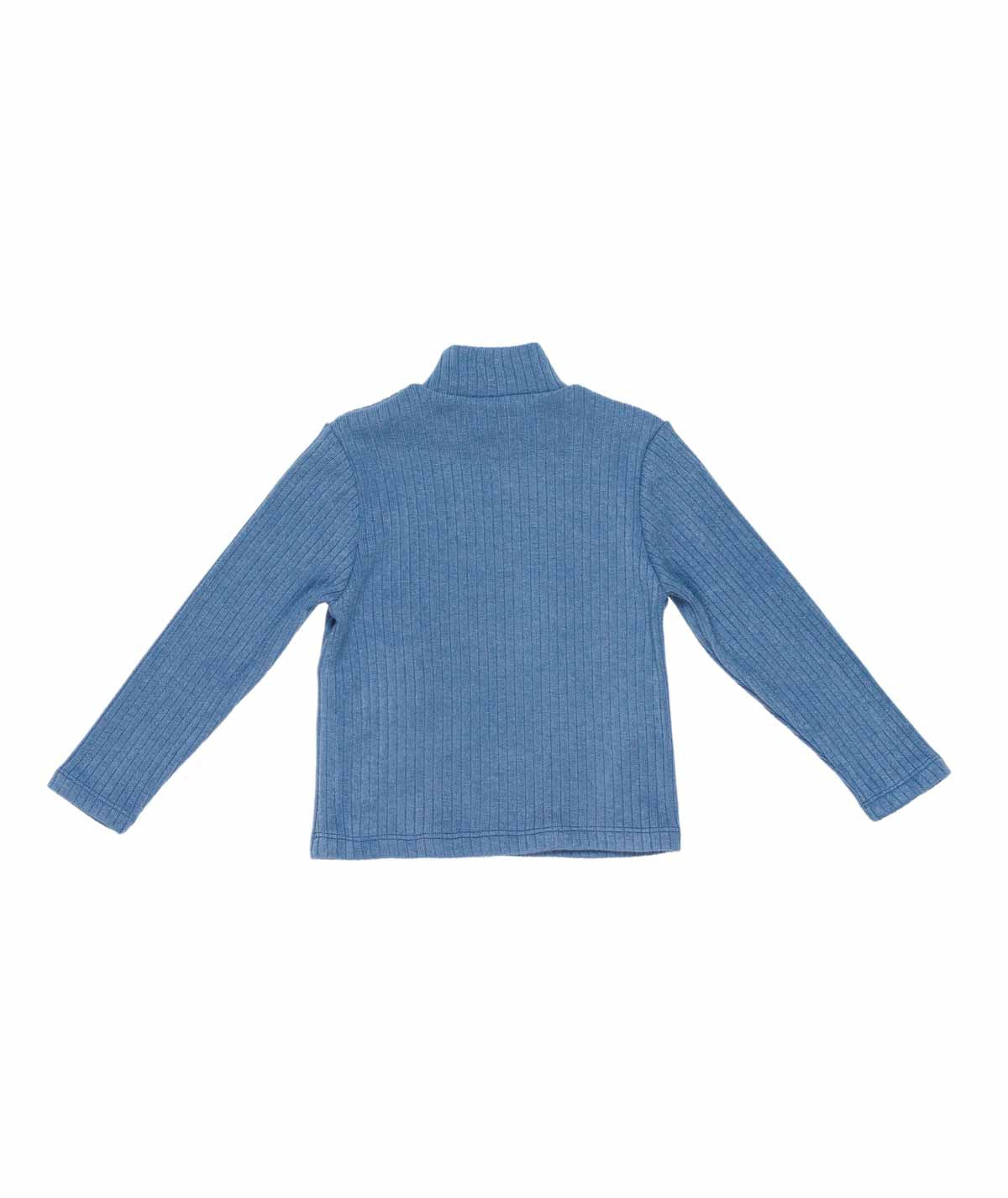 Girl Ribbed Turtleneck Top Off White / 7Y