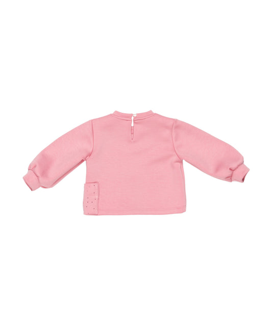 Girl Sweatshirt with Bow Detail Pink / 9M