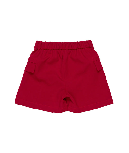 Girl Skort with Flap Pockets Black / 8Y