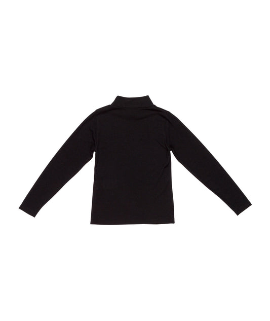 Girl Classic Black Turtleneck Top Off White / 8Y