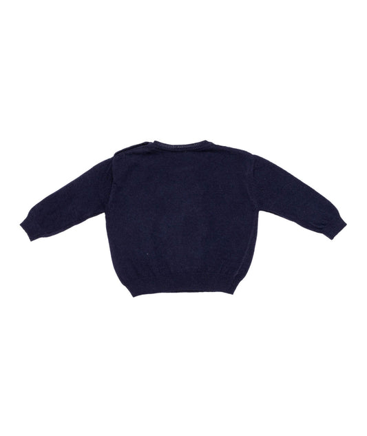 Classic Navy Baby Sweater Blue / 9M