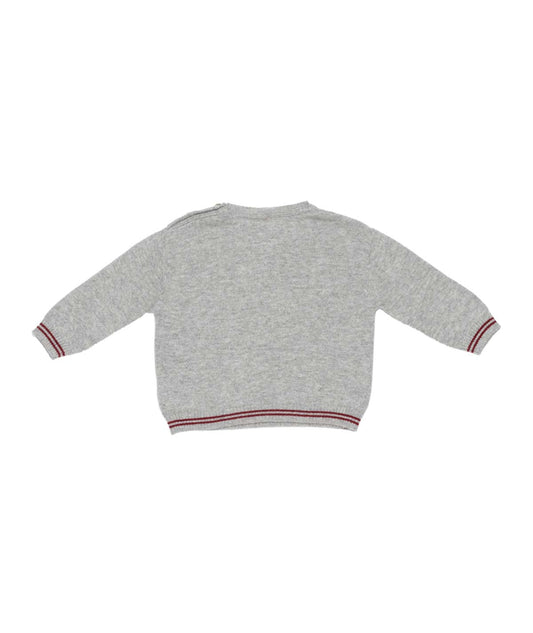 Baby Knit Sweater Melange Gray / 9M