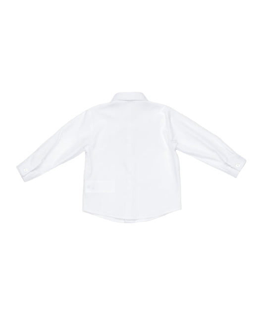 Baby Boy White Cotton Shirt White / 9M