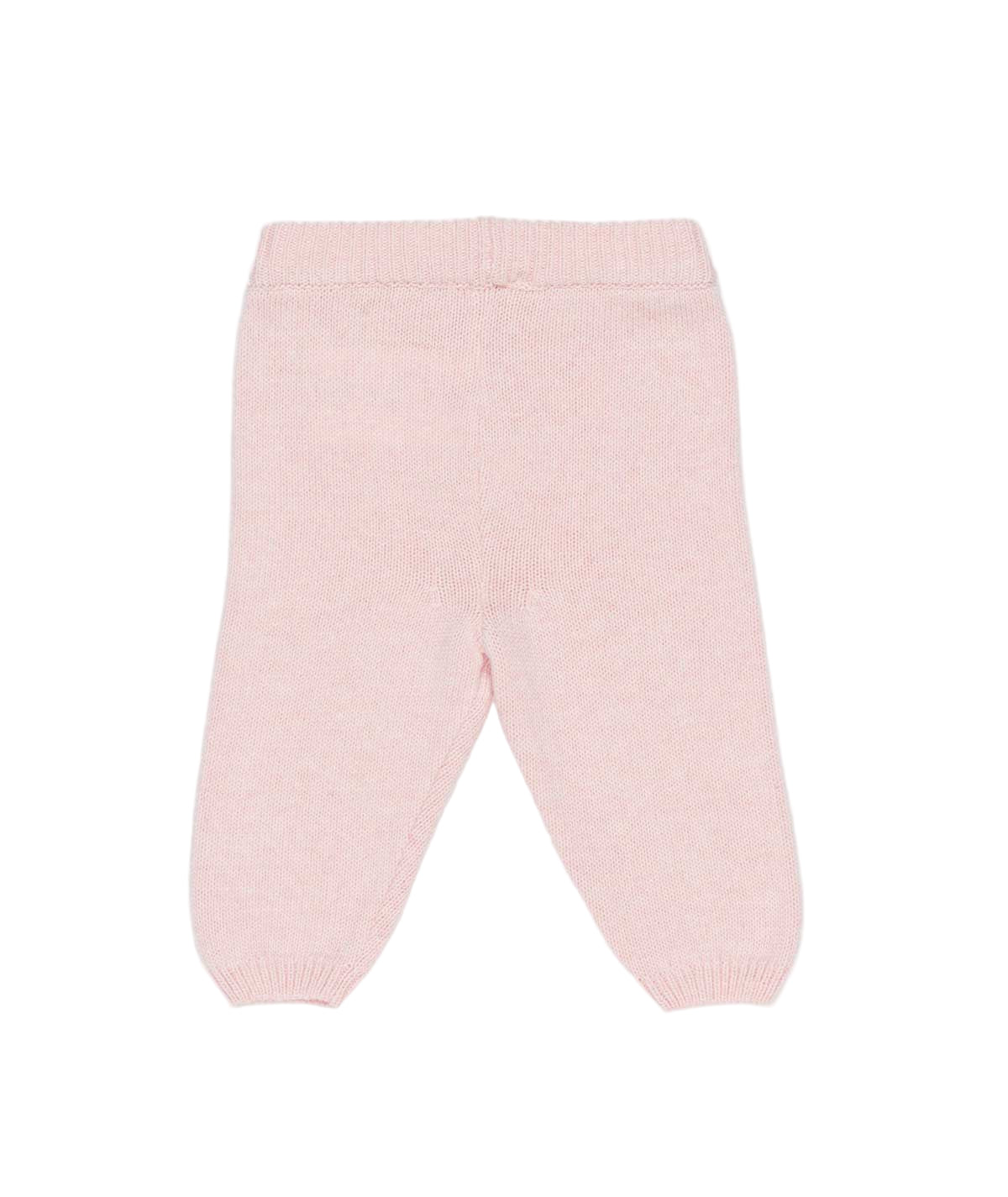 Pink Knitted Baby Pants Pink / 3M