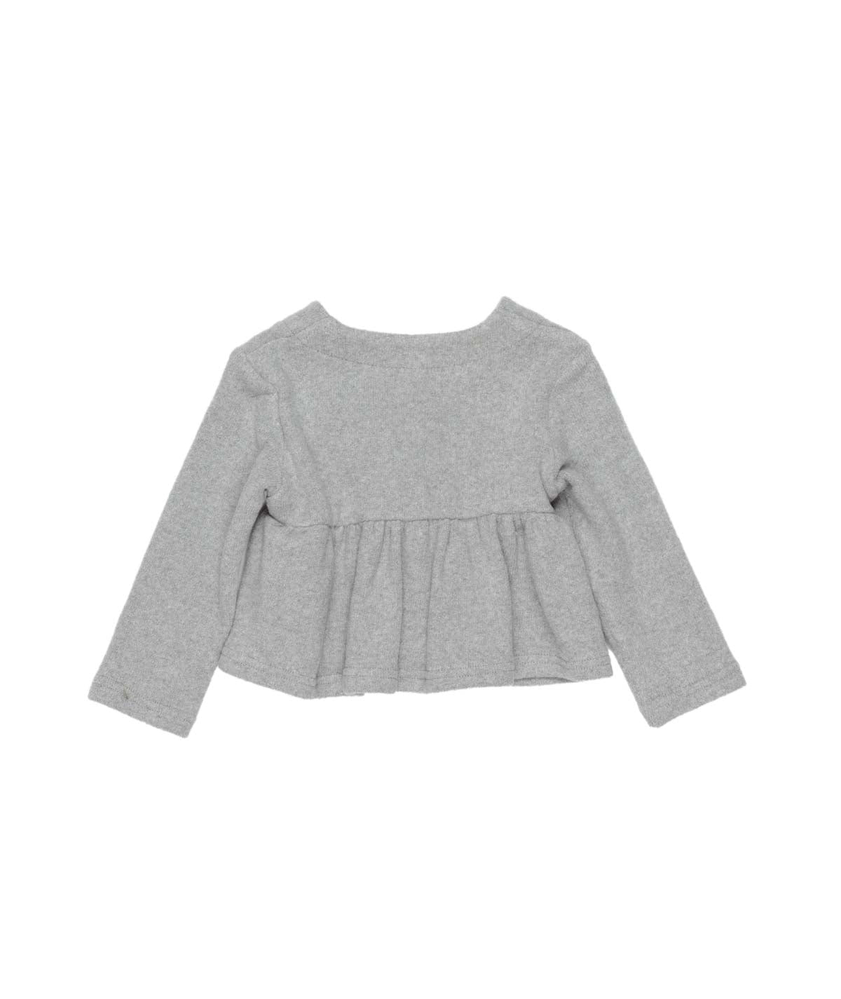 Baby Girl Knitted Wrap Cardigan Ð Light Grey Melange Gray / 9M
