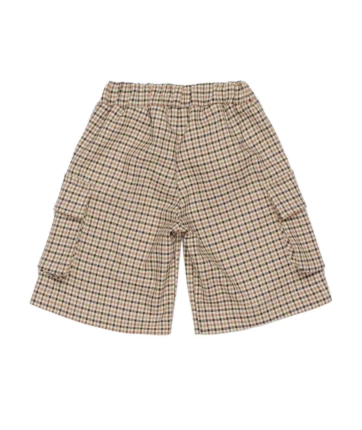 Baby Boy Checked Cargo Shorts Beige Check / 9M