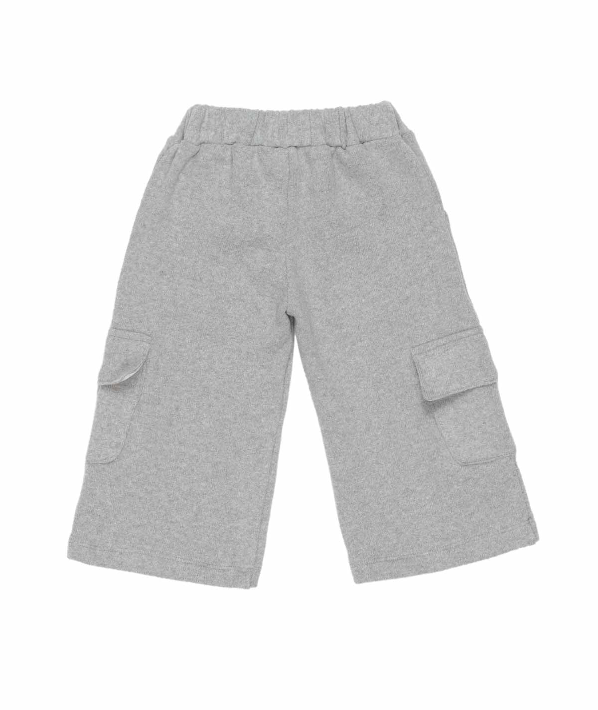Le Beb� Grey Fleece Baby Cargo Pants Melange Gray / 9M
