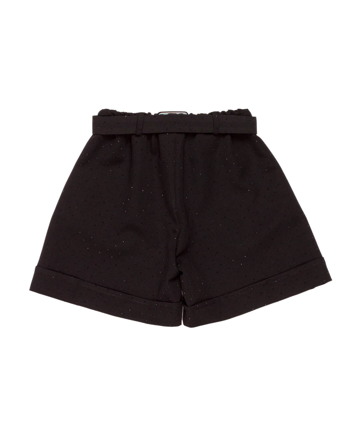 Tailored Shorts with Belt and Sparkle Detail Black / 8Y