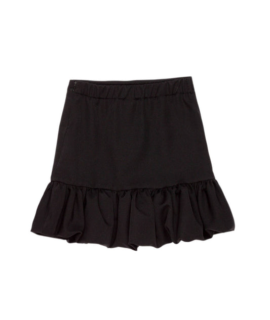 Ruffle Hem Skirt Black / 8Y