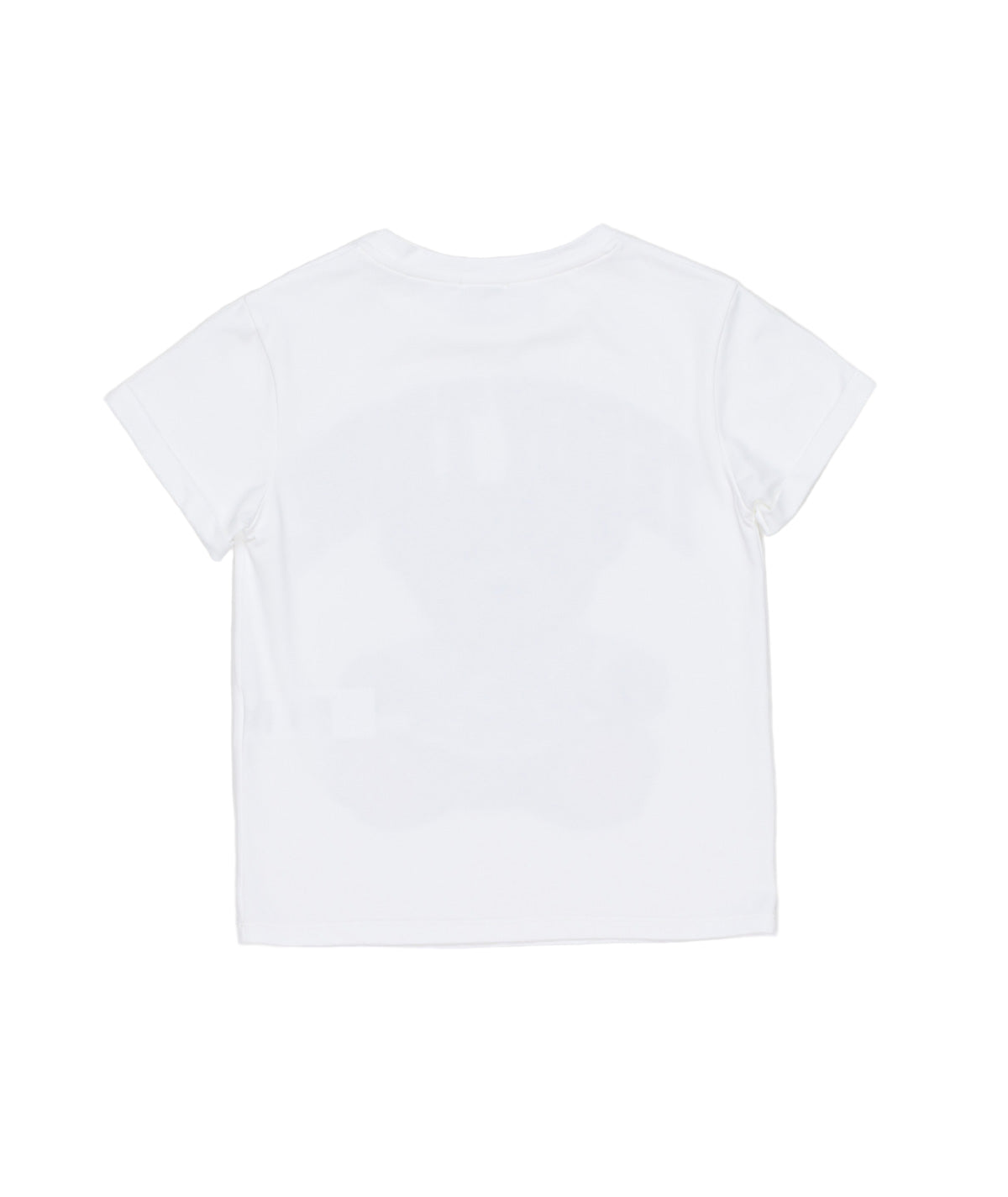 White T-Shirt with "Teddy Tribe" Print White / 8Y