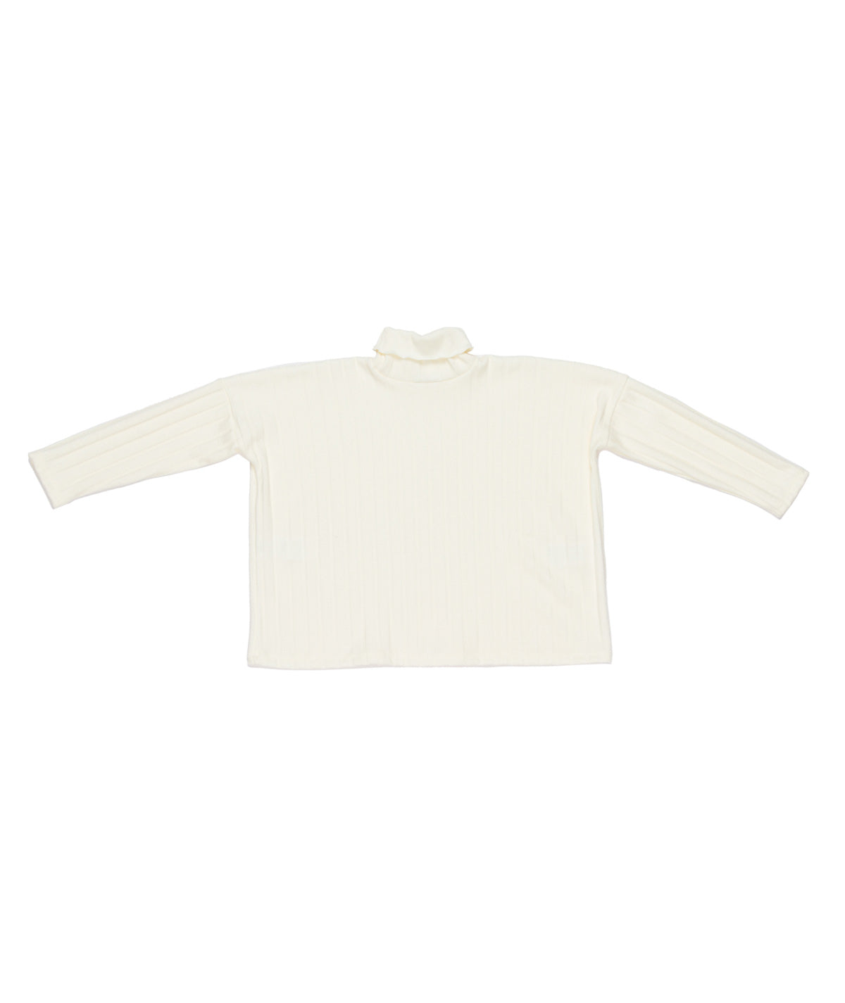 Ribbed Turtleneck Top Black / 8Y