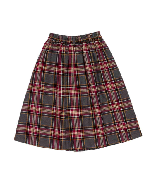 Classic Plaid Pleated Skirt Brown / 8Y