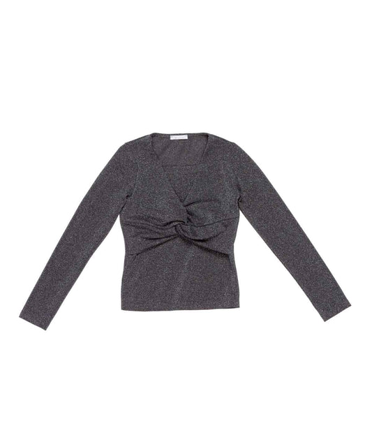 Girl Shimmer Long-Sleeve Top