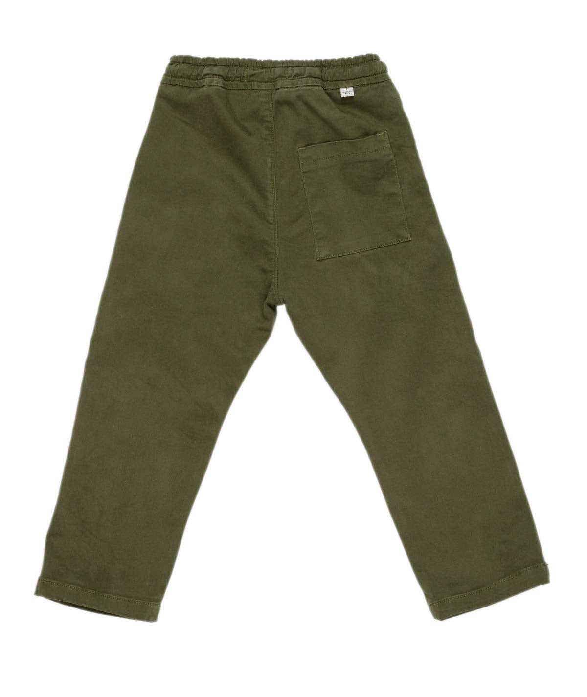 Boy Drawstring Pants Military Green / 8Y