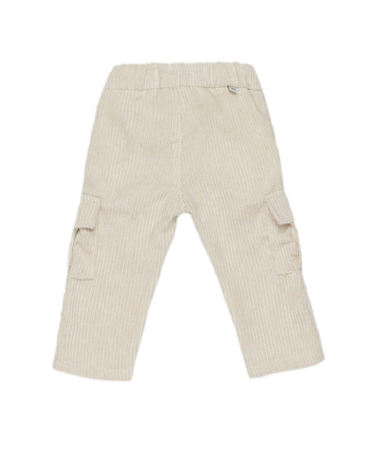 Boy Corduroy Cargo Pants Cream / 9M