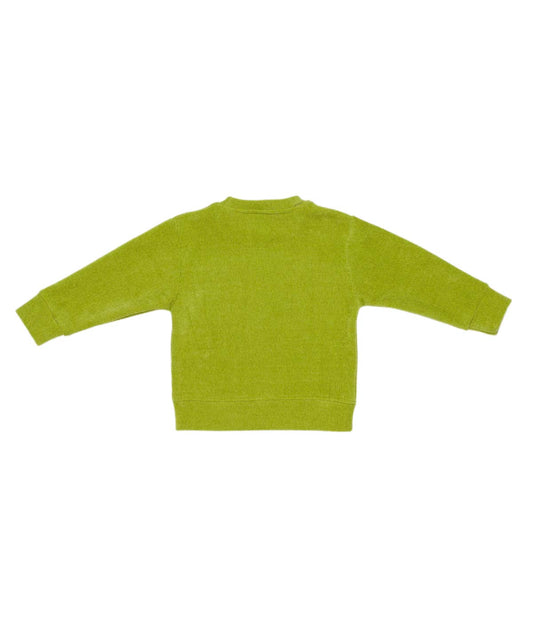 Boy Crewneck Sweatshirt with Embroidered Logo