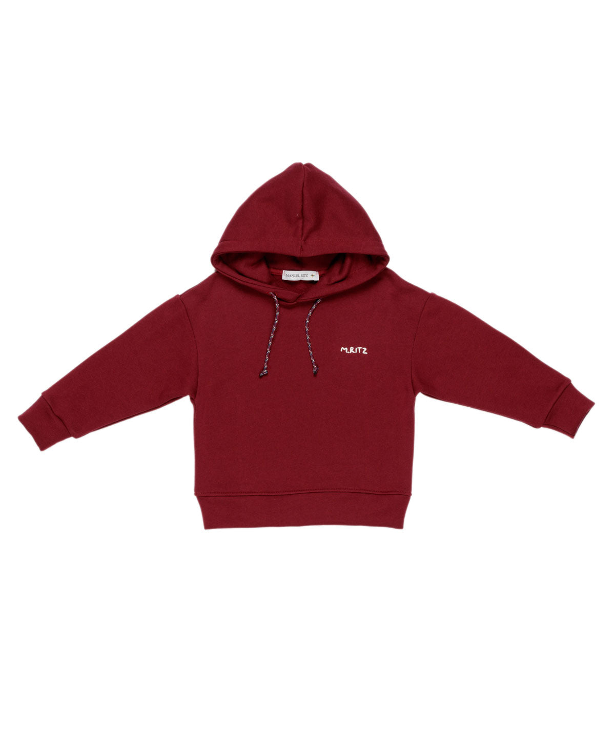 Boy Hooded Sweatshirt with Logo Embroidery
