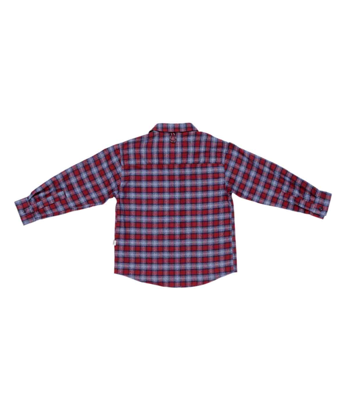 Boy Red & Blue Checked Shirt