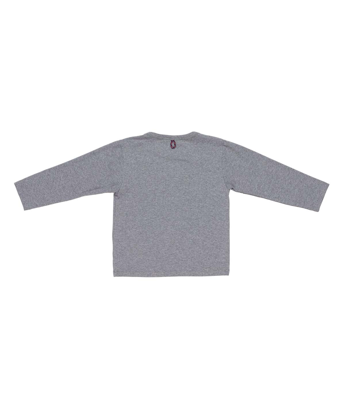 Boy Grey Long-Sleeve Logo T-Shirt Melange Gray / 8Y