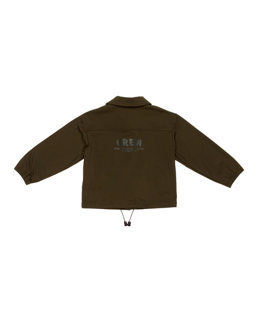 Boy Button-Up Jacket with Drawstring Hem