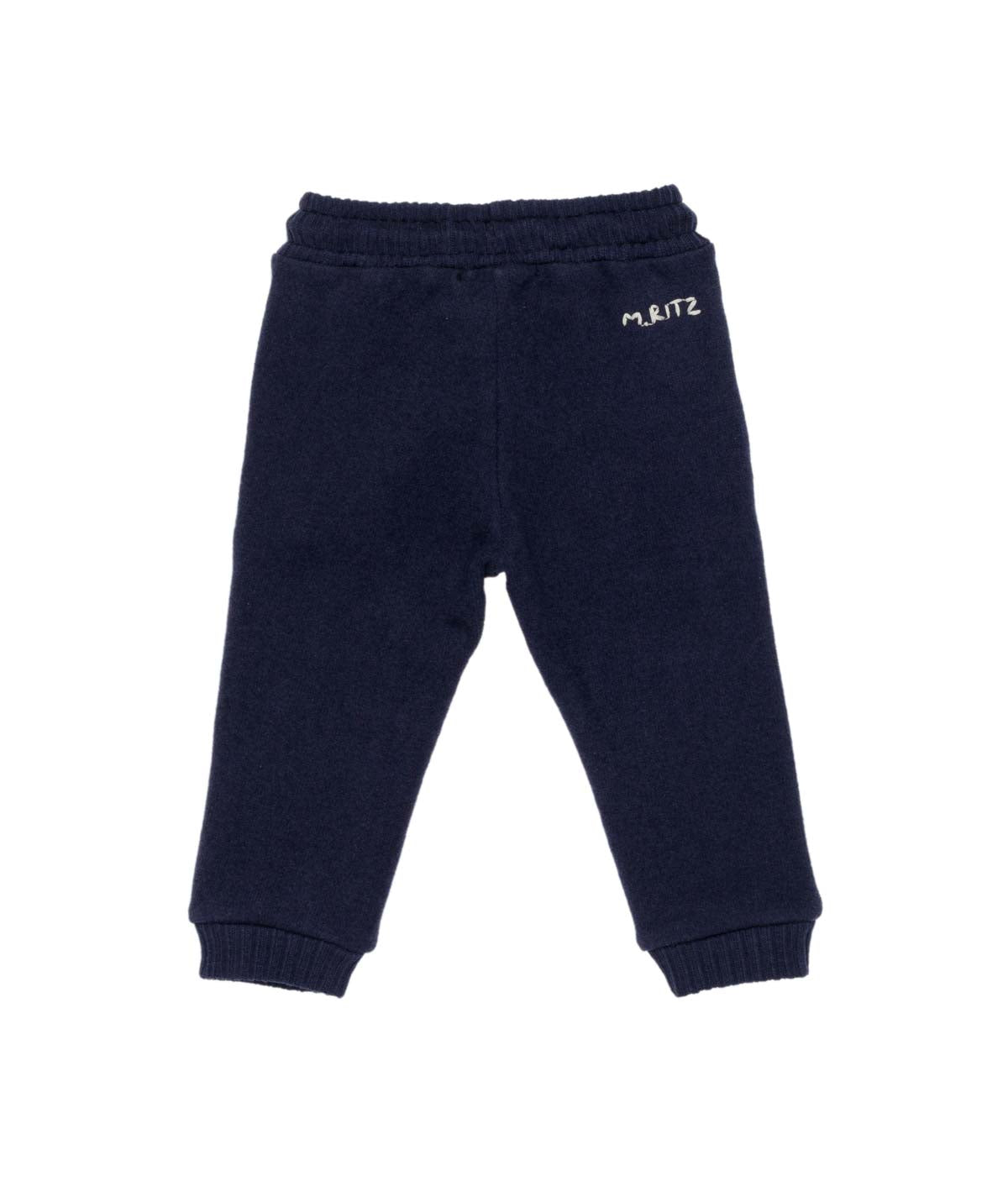 Boy Jogger Pants with Logo Embroidery