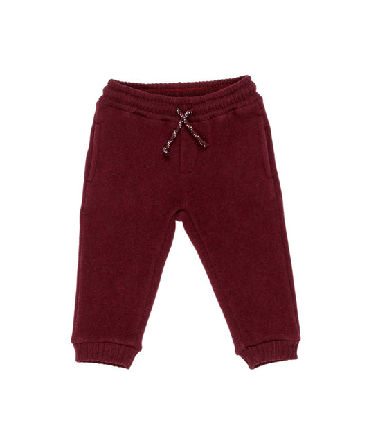 Boy Jogger Pants with Logo Embroidery