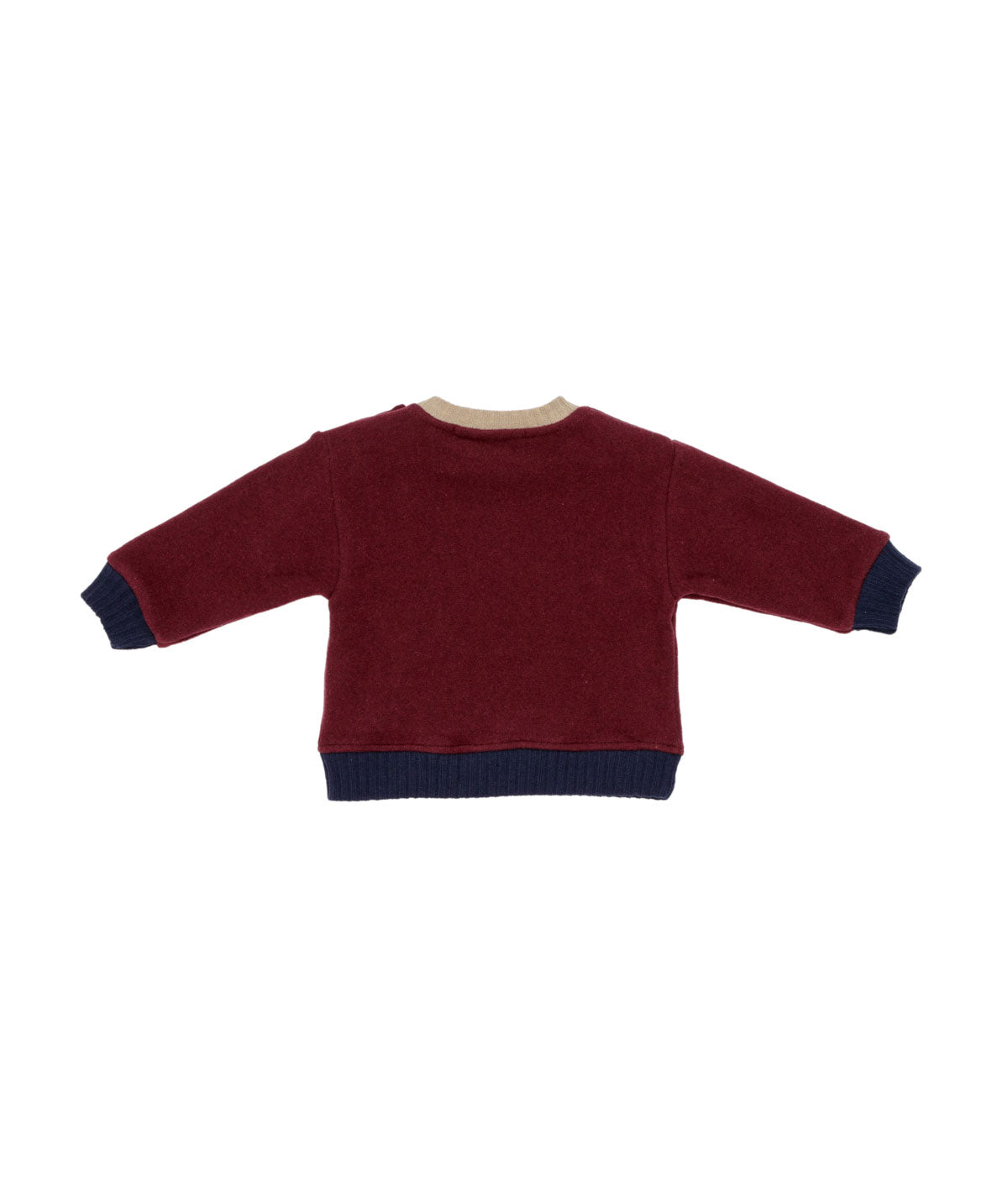 Boy Crewneck Sweatshirt with Logo Embroidery