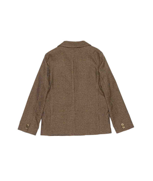 Boy Checked Blazer Brown / 8Y