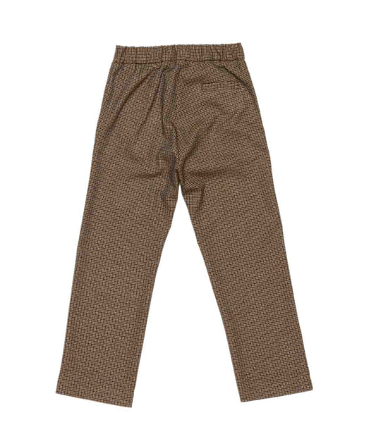 Boy Checked Trousers Brown / 8Y