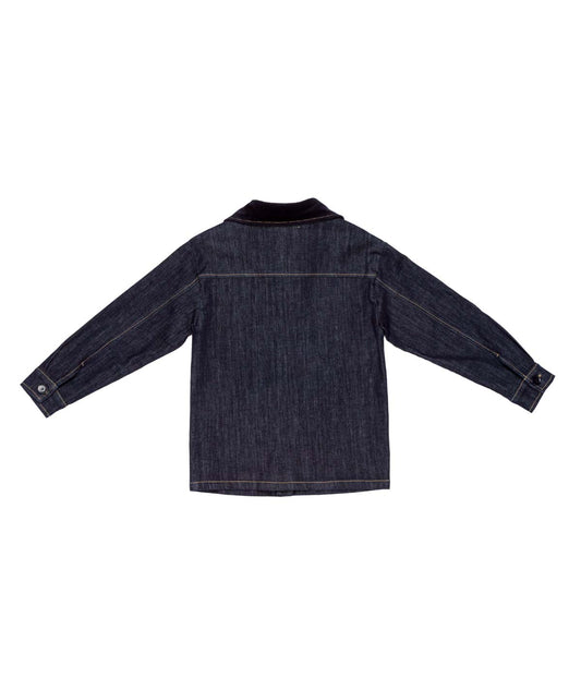 Boy Denim Shirt with Long Sleeves Blue / 8Y