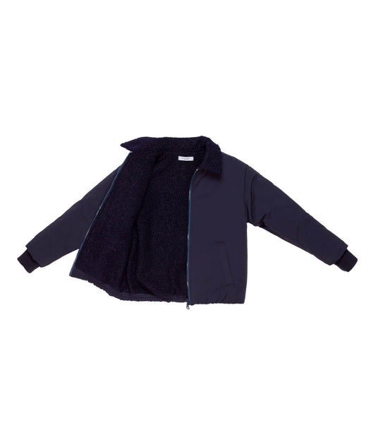 Boy Bomber Jacket with Shearling Collar Blue / 8Y