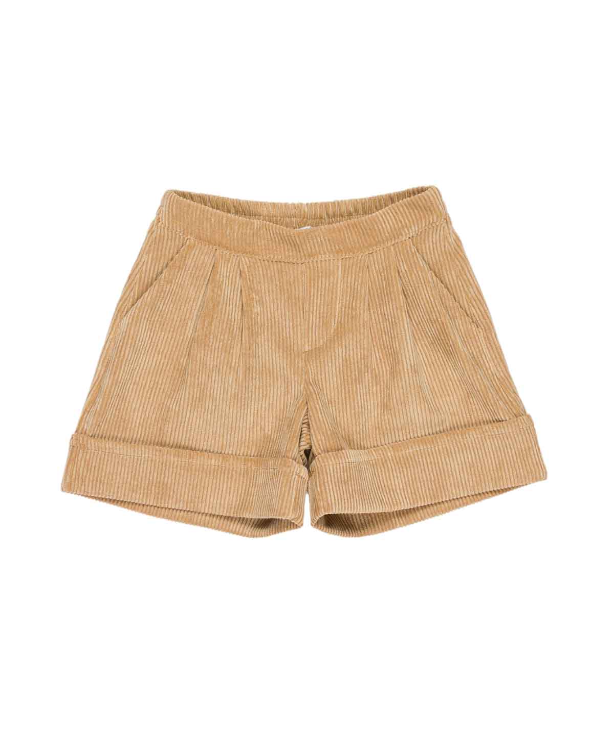 Girl Corduroy Shorts with Turn-Up Hem Moro / 7Y
