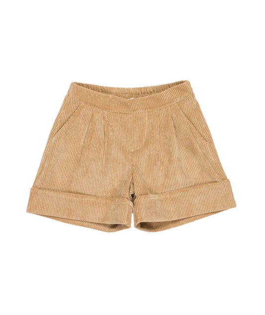 Girl Corduroy Shorts with Turn-Up Hem Moro / 7Y