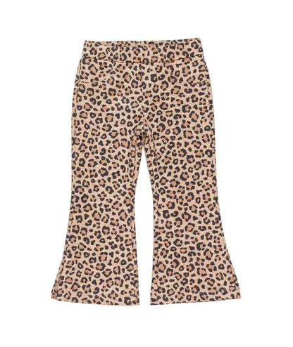 Girl Leopard Print Flared Pants Spotted / 7Y