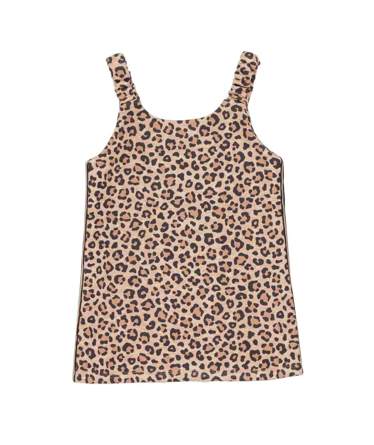Girl Leopard Print Sleeveless Dress Spotted / 7Y
