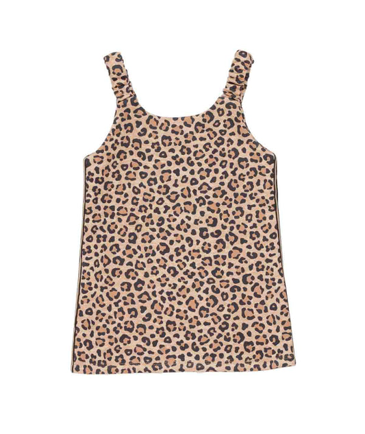Girl Leopard Print Sleeveless Dress Spotted / 7Y