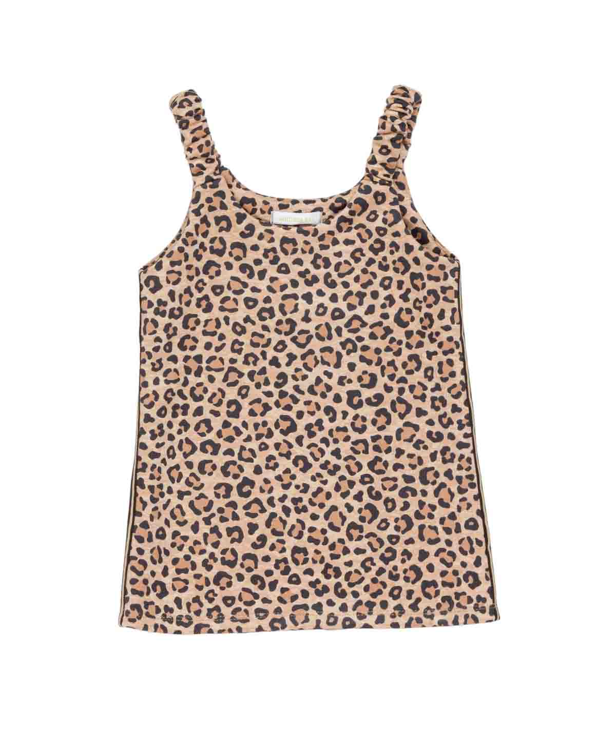 Girl Leopard Print Sleeveless Dress Spotted / 7Y