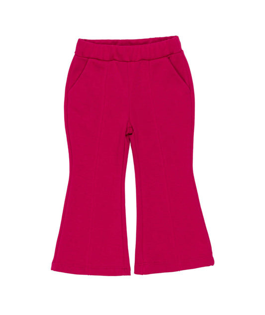 Girl Flared Pants with Elastic Waist Black / 7Y