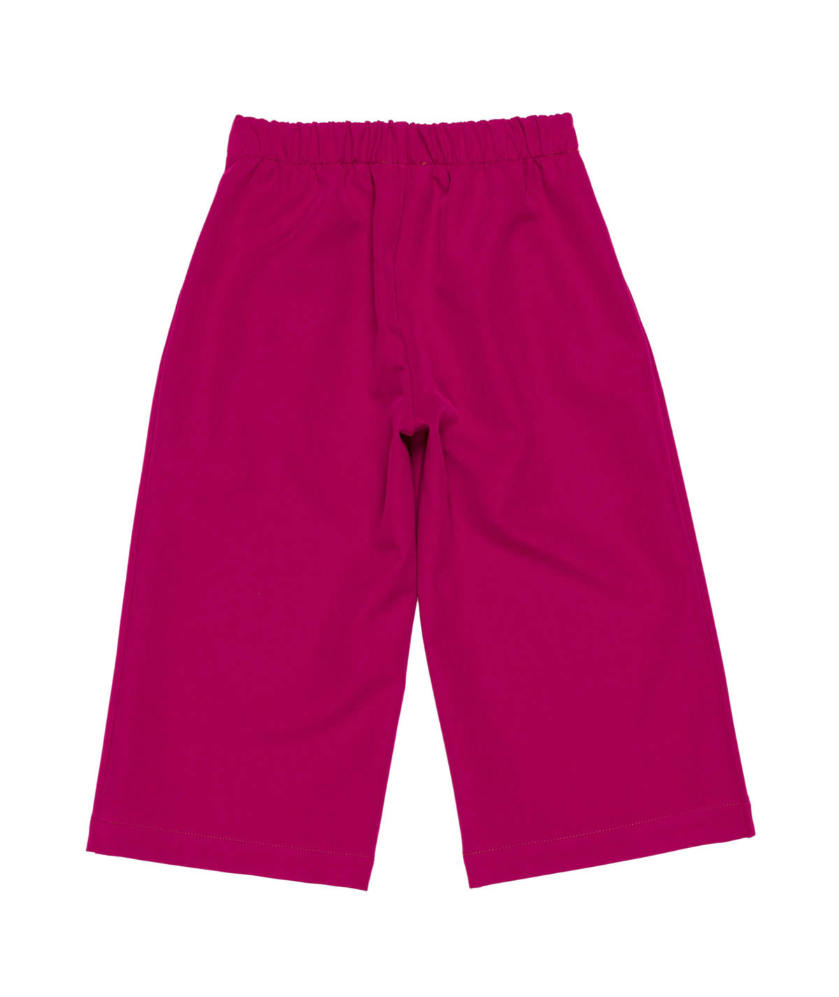 Girl Wide-Leg Culotte Pants with Elastic Waist Amaranth / 7Y