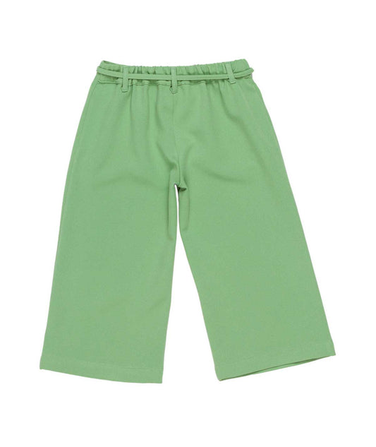 Girl Wide-Leg Pants with Belt Detail Sage / 7Y