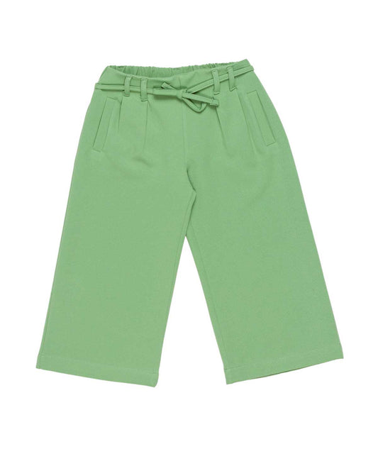 Girl Wide-Leg Pants with Belt Detail Sage / 7Y