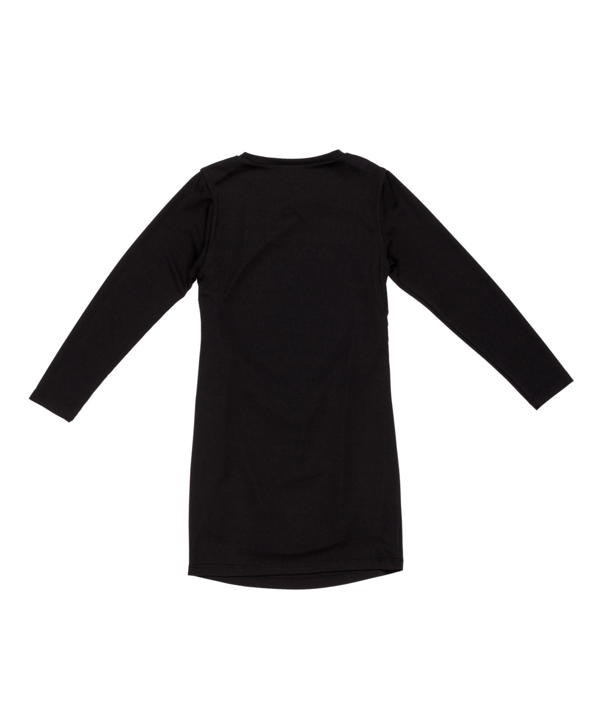 Girl Long-Sleeve Dress with Side Ruching Plum / 8Y