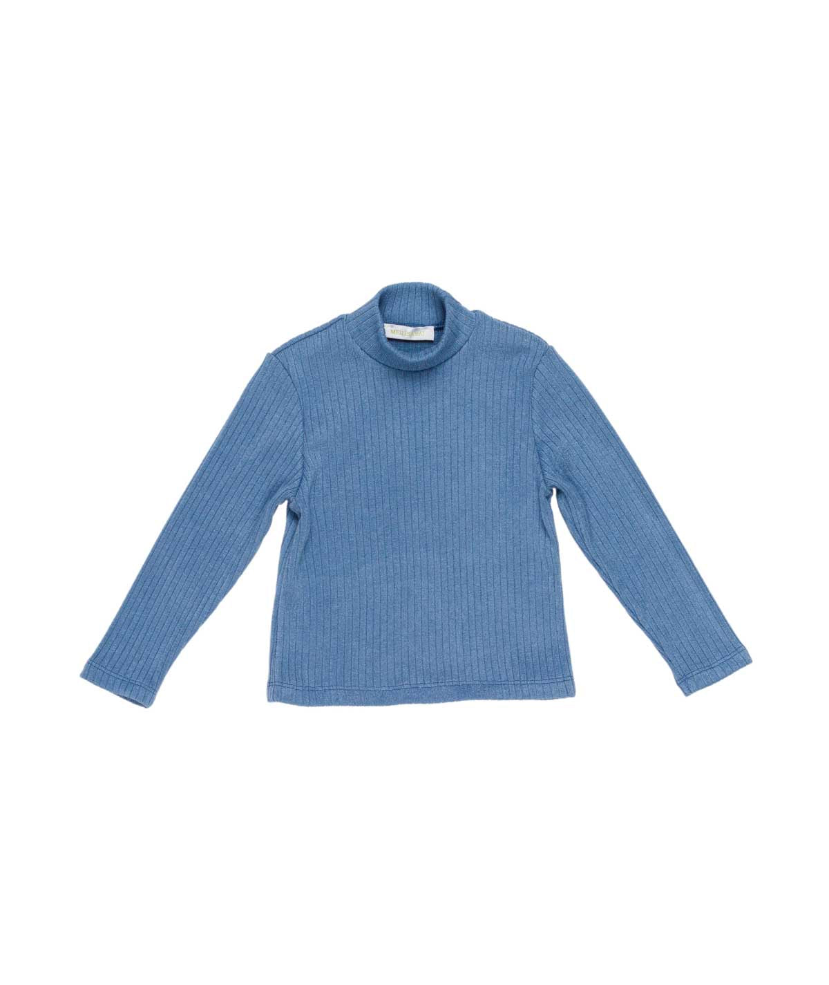 Girl Ribbed Turtleneck Top Off White / 7Y