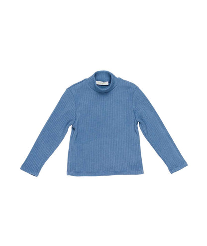 Girl Ribbed Turtleneck Top Off White / 7Y