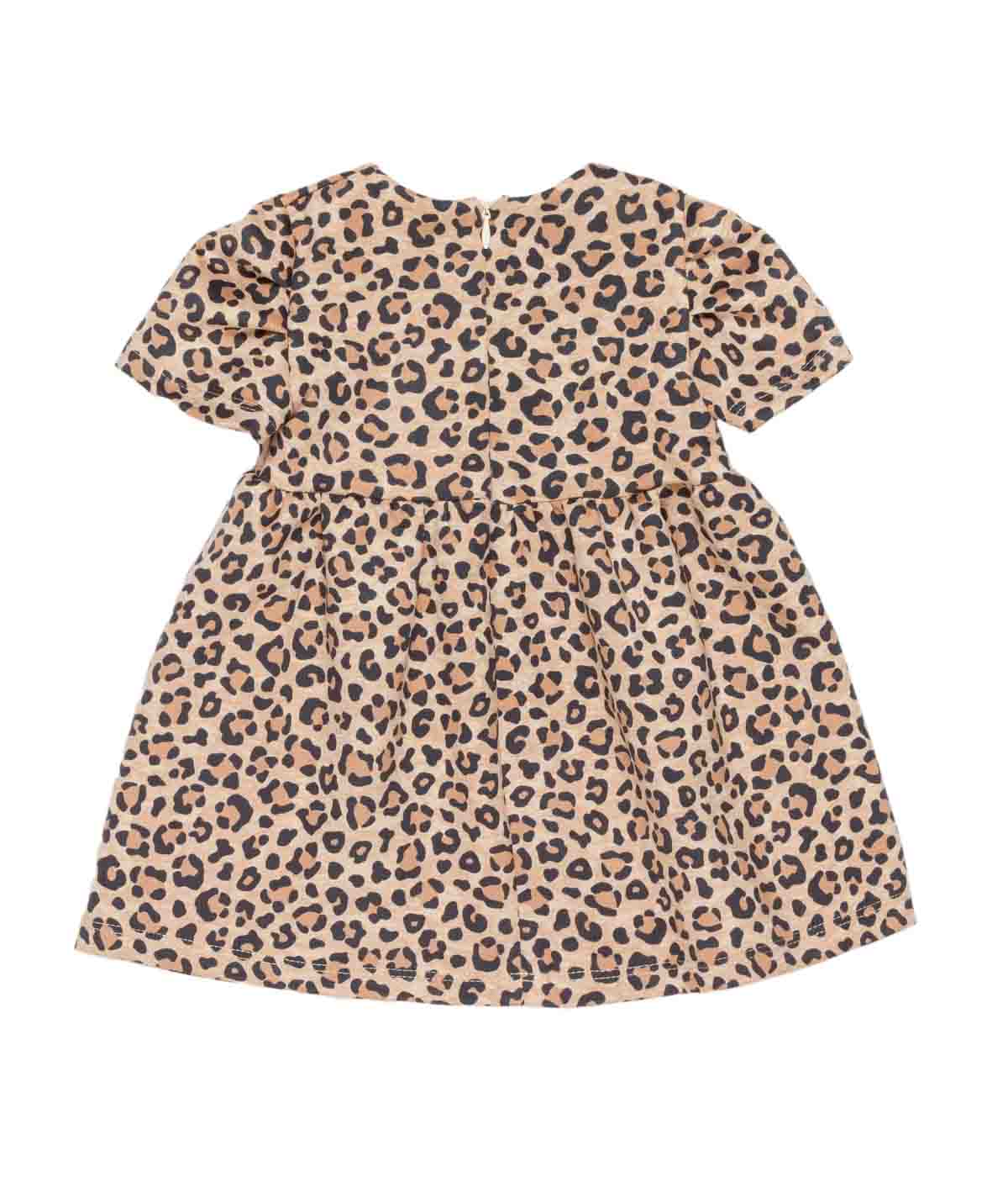 Girl Leopard Print Dress with Bow Accents Spotted / 9M
