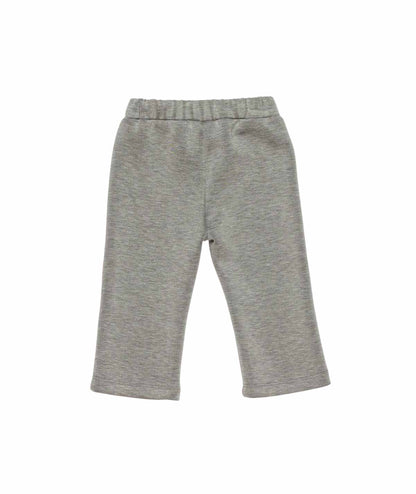 Girl Knit Pants with Side Stripe Melange Gray / 9M