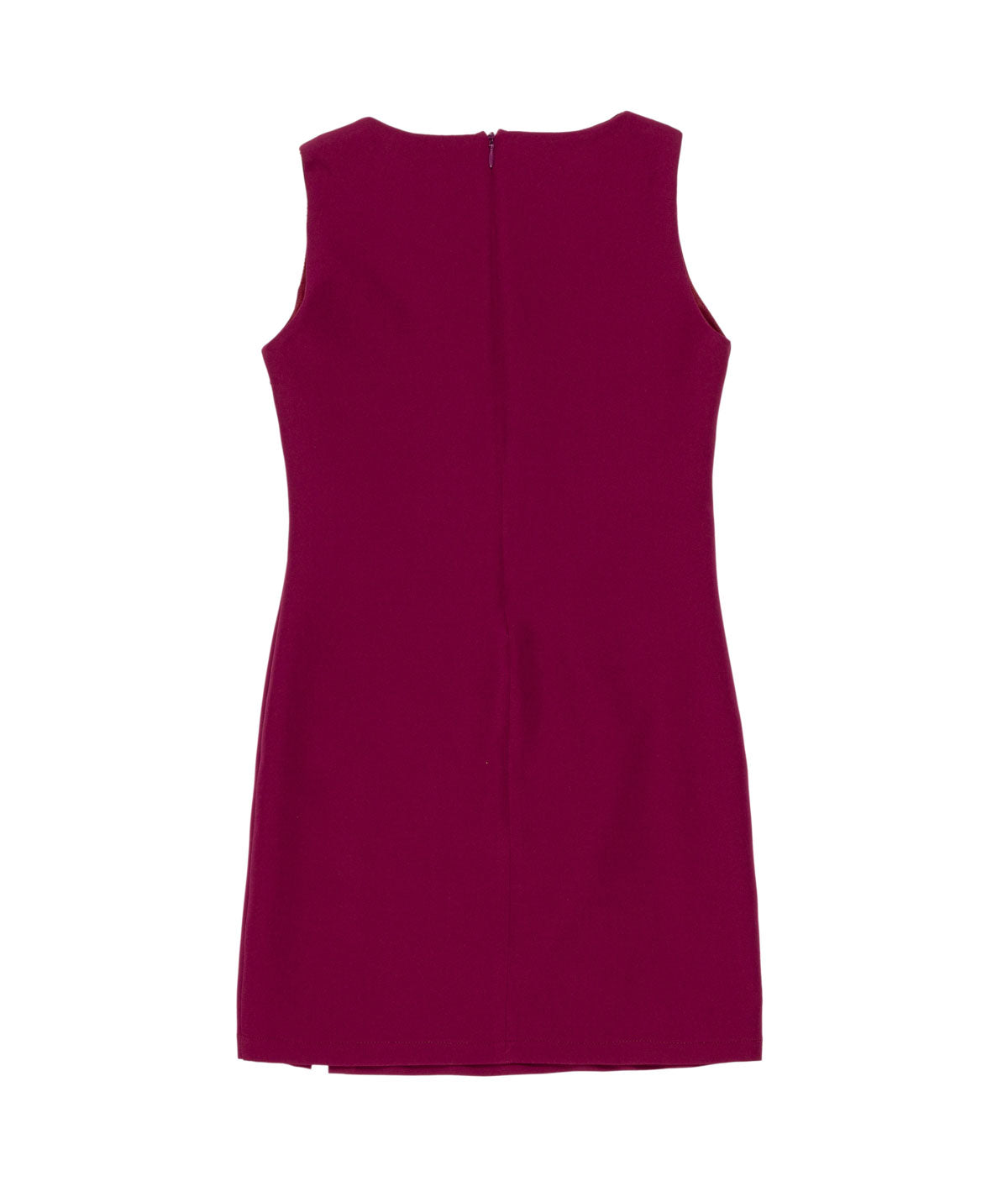 Girl Sleeveless Dress with Side Pleats Plum / 8Y
