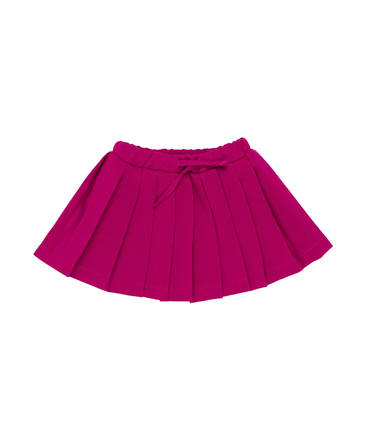 Girl Pleated Skirt with Drawstring Waist Amaranth / 9M